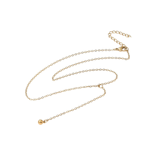 Collar Tipo Y de Stainless Steel, Dorado