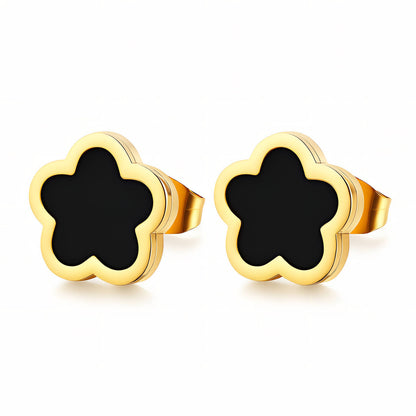 Pantallas de flor negras en stainless steel